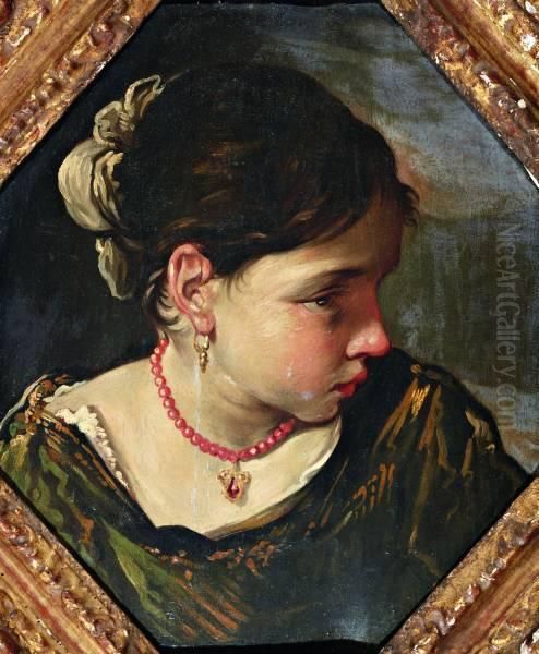 Meisje Met Bloedkoralen Collier - view 1