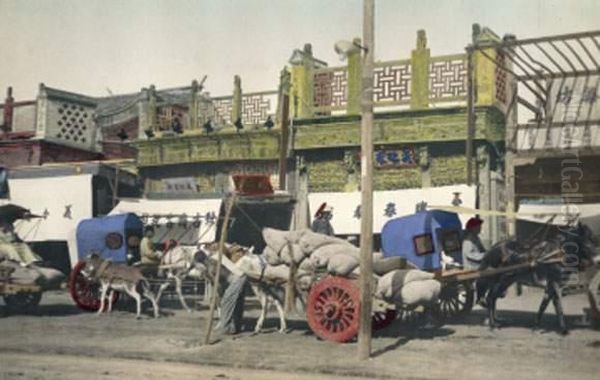 Dans Une Rue De Pekin, Circa 1910 - view 1