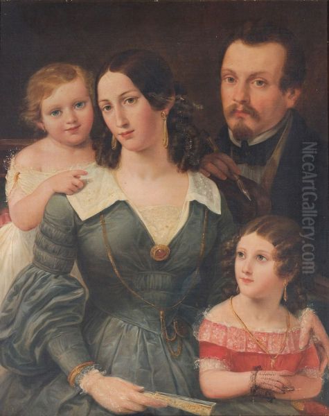 Portrait of Giuseppe Cinatti and his family - view 1