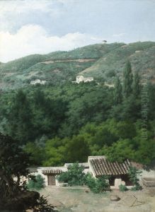 Huerta de Morales en la sierra by Rafael Romero Barros