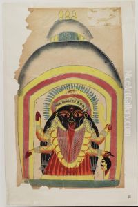 Painting of Kali by The Bodleian Library record
