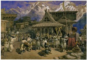 Worship of the Devi at Kothi, near Chini thumbnail