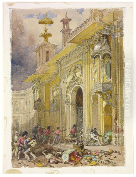 View of the Kaiser Bagh in Lucknow - view 1