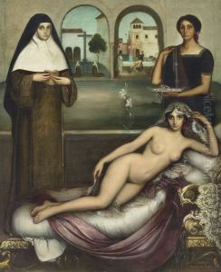 Las dos sendas by Julio Romero De Torres