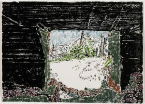 From a German Gun Pit at Bailleul by David Milne