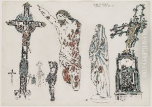 Shattered Images in Thelus Cemetery by David Milne