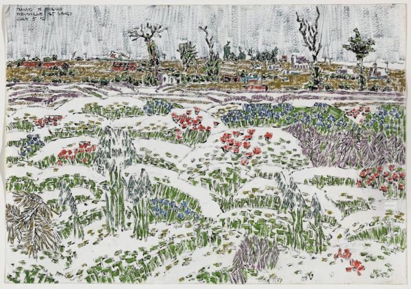 Neuville St. Vaast from the Poppy Fields - view 1