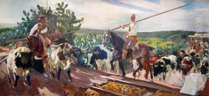 Andalucia, El Encierro by Joaquin Sorolla