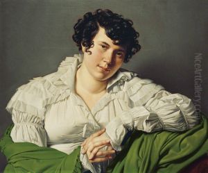 Portrait of a Young Woman (formerly thought to be Mme de Stael, 1766-1817) by Jean Auguste Dominique Ingres