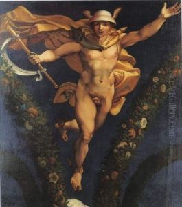 Mercure, d'apres la fresque de Raphael a la Farnesine by Jean Auguste Dominique Ingres