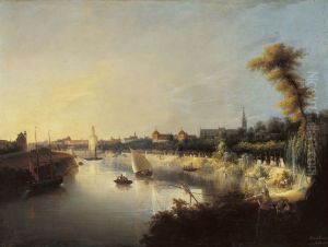 View of the River Guadalquivir by Manuel Barron y Carrillo
