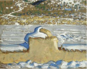 (TAOS, NEW MEXICO UNDER SNOW) by Akseli Valdemar Gallen-Kallela