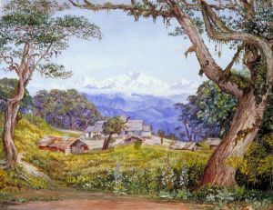 View of Kinchinjunga from Tonglo by Marianne North
