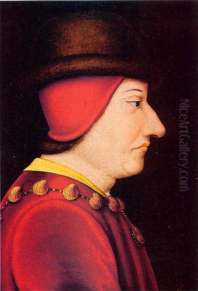 Portrait of Louis XI. Copy after Jean Fouquet. - view 1