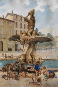 Fontana del Tritone auf der piazza Barberini