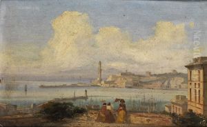 Bay of Genoa by Ippolito Caffi