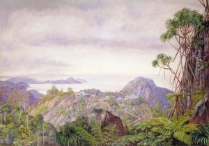 View of the South Coast of Mahe and Schools of Venn's Town, Seychelles