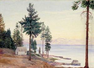 A View of Lake Tahoe and Nevada Mountains, California by Marianne North