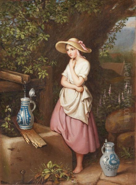 Girl at the Fountain - view 1