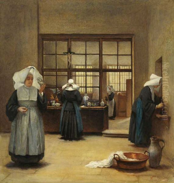 The Couvent DispensaryorNuns at Work in the Cloister - view 1