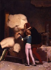 Michelangelo being Shown the Belvedere Torso by Jean-Leon Gerome
