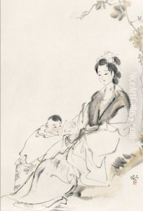 Mother and Child by Chen Xiaofeng
