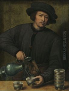 Portrait of a wine pourer