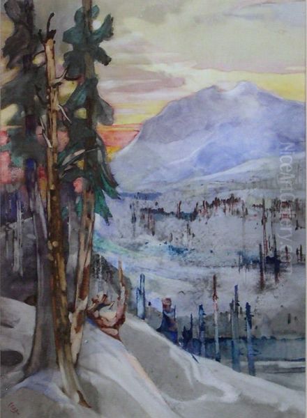 Winter in the Rockies - view 1