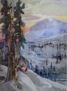 Winter in the Rockies by Charles John Collings