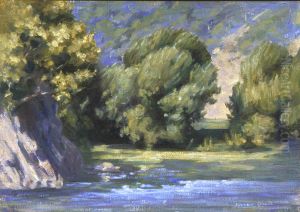 A Breezy Day (Waikanae River) by Vivian Smith