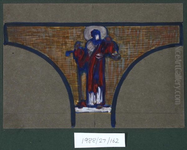 Untitled (Saint with halo and sword) - view 1