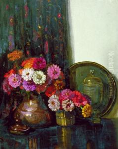 Zinnias by Dorothy Kate Richmond