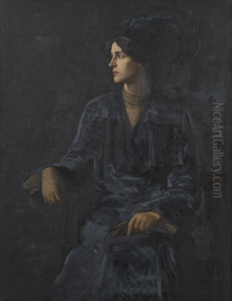 A Portrait (The Blue Feather) - view 1
