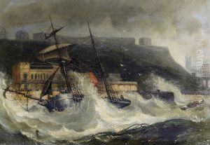 Wreck of the Copeland of South Shields Nov 2 1861 at Scarboro Spa by Joseph Newington Carter
