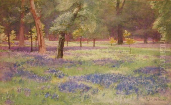 Bluebells at Kew - view 1