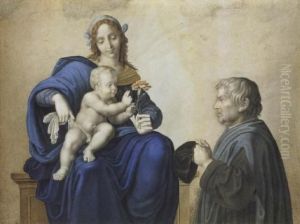 Madonna Mit Kind Und Stifter by Johann Friedrich Bury