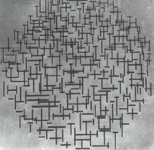 Compositie in lijn by Piet Mondrian