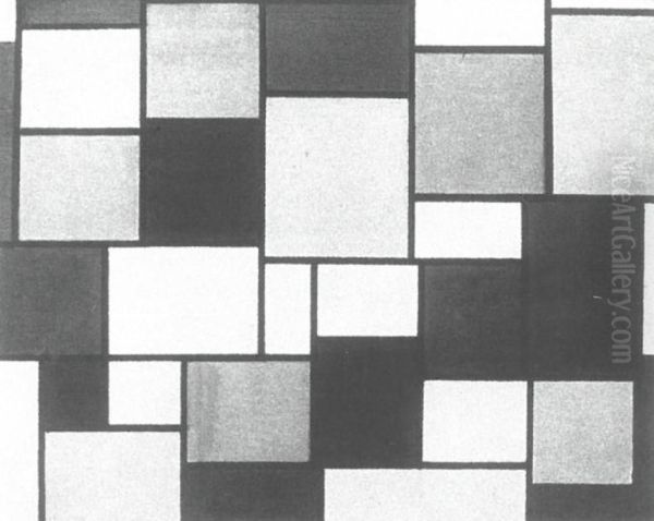 Composition with color planes and gray lines 2 - view 1