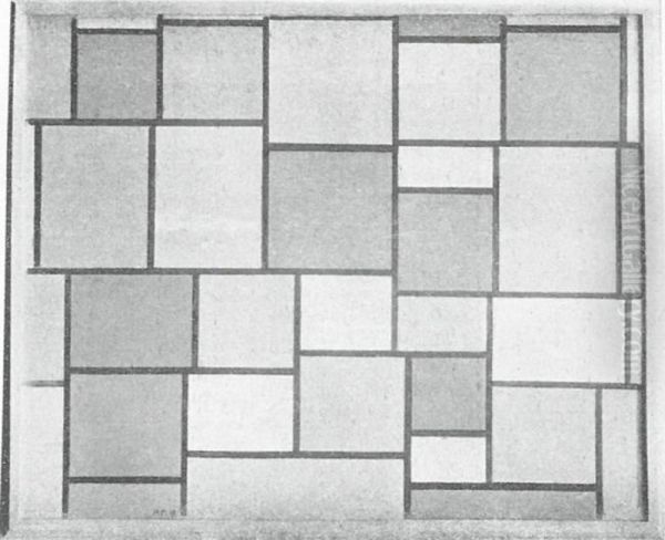Composition with color planes and gray lines 3 - view 1