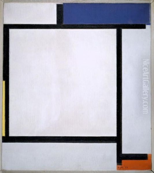 Composition with Blue, Black, Yellow, and Red - view 1