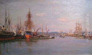Fra Rouen havn by Johannes Grimelund
