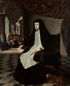 Portrait of dona Mariana de Austria by Juan Bautista Martinez del Mazo