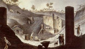 Excavation of the Temple ofIsisatPompeii