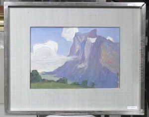 Grindelwald Mit Wetterhorn. by Ettore Burzi