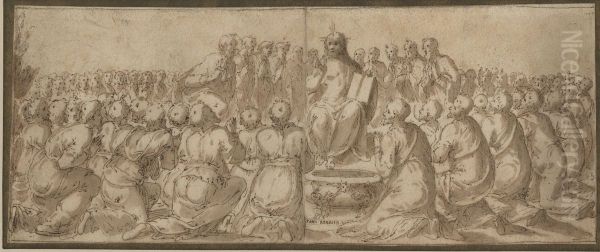Christ Preaching. - view 1