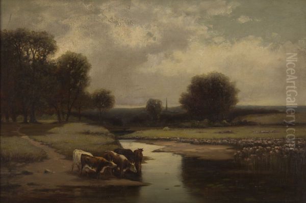 Landscape with Cows. - view 1