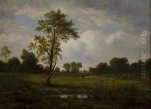 Landscape with Figures. by Theodore Rousseau