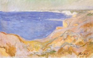 Falaises a l'est de Pourville by Claude Oscar Monet