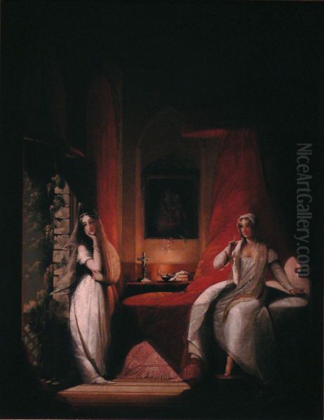 A scene from Laurence Sterne's novel "A Sentimental Journey Through France and Italy.". - view 1