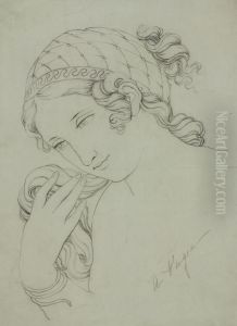 Classical Woman's Head. Classical Woman's Head.